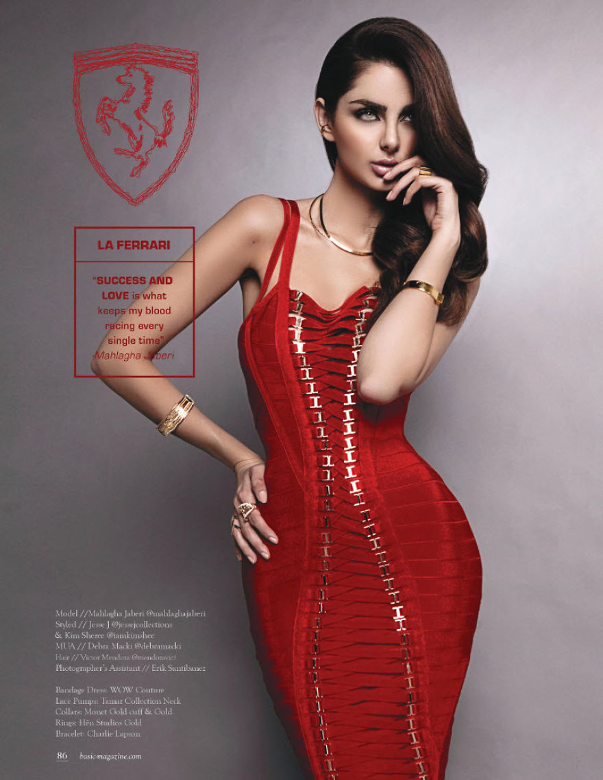 La Ferrari by Mahglagha Jaberi – is the luxurious, sexy brunette