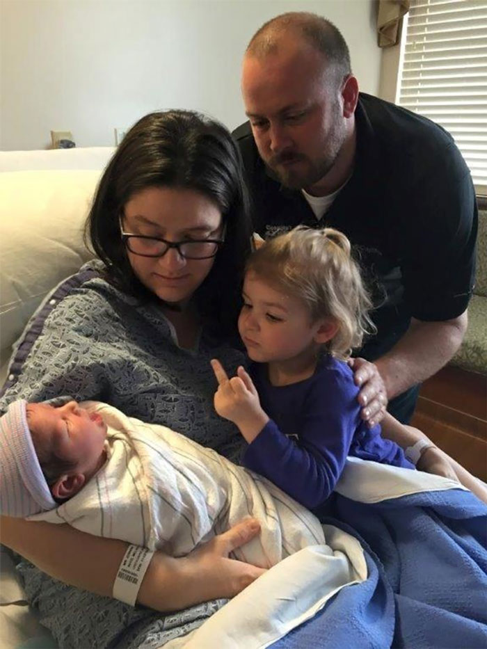 #4 Sister Welcomes Newborn Sibling To The Family