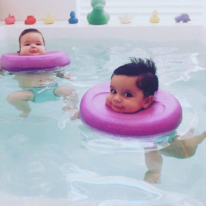 Here, babies kick and float around to their heart’s delight in a warm bath with soft waves