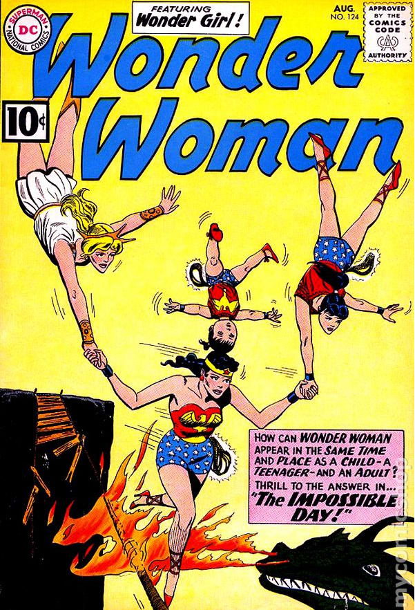 In the '60s she was forced to walk a tightrope in heels — because the patriarchy, duh.