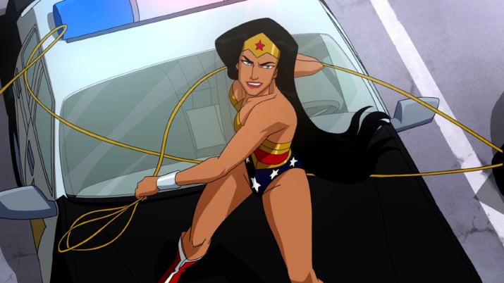 In 2009, there was an animated movie, with WW in a VERY high cut leotard.