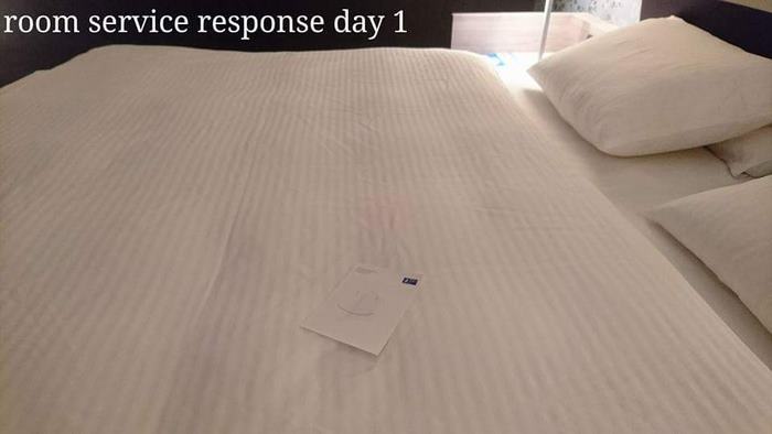 And as you can see, he certainly made the housekeeper smile