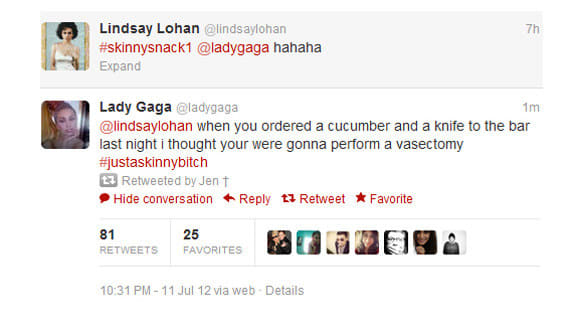10. That time she had skinny snacks with Lady Gaga: