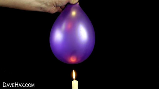 All you need for this one is two balloons, a candle, some matches and some water. You can fill one balloon with just air and show the kids that it will pop if you hold it close to the candle. Then, fill the second balloon with water and hold it over the c