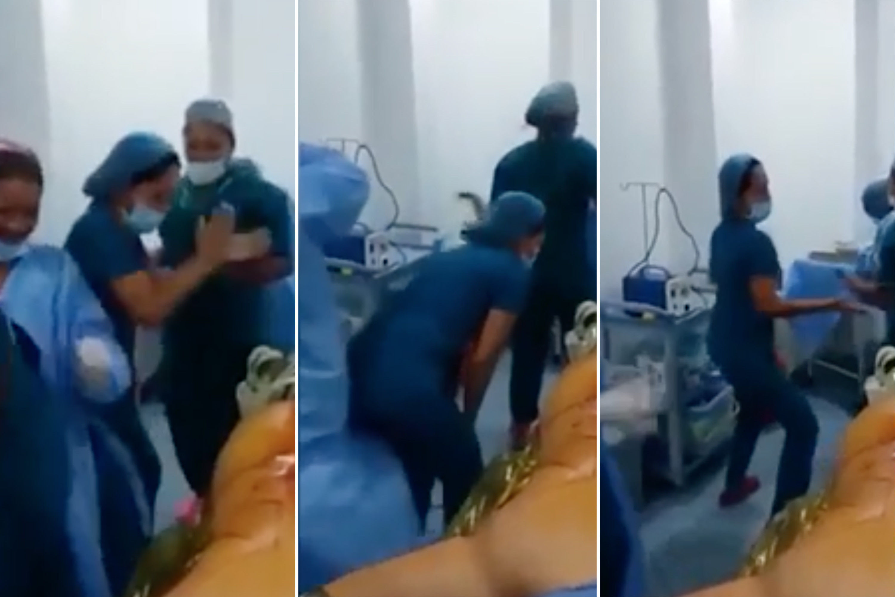 While the patient was unconscious, the nurses twerked their heart out. 