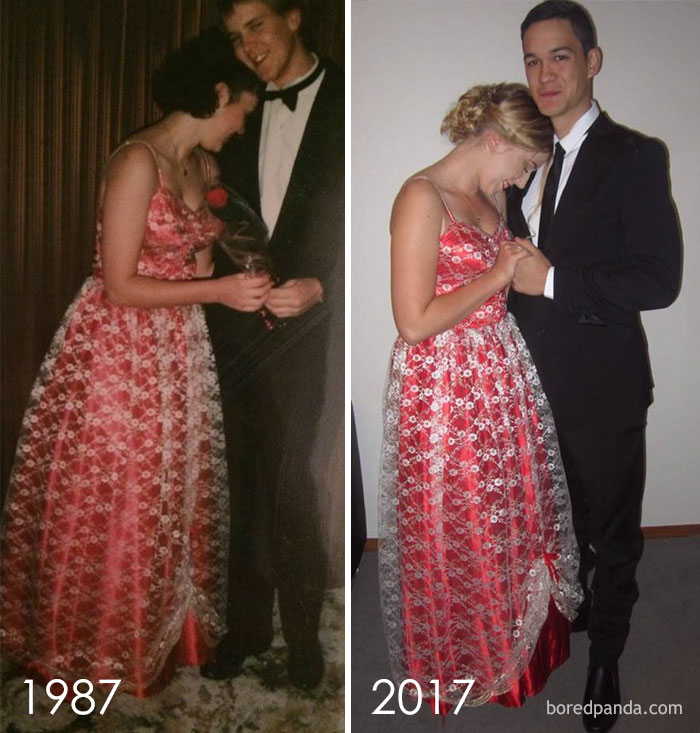 #10 Wore The Dress My Mum Made When She Was 17. In 1987. And Wore It To My Senior Ball Last Weekend