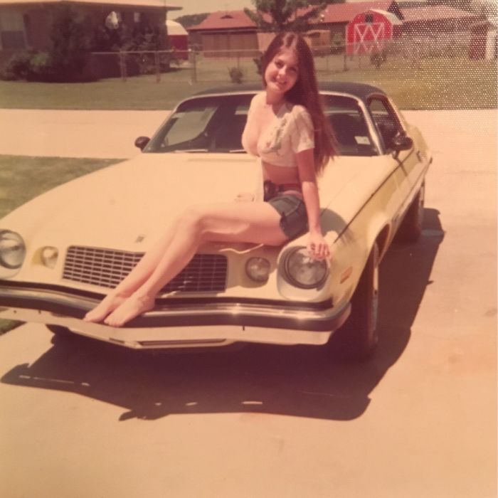 #4 My Mom At 16 Years Old With Her Camaro In 1975